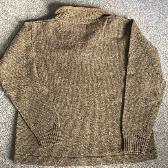 Men’s Medical Dark Wheat Woolrich Quarter Zip Wool Sweater - NWOT - Picture 5 of 7
